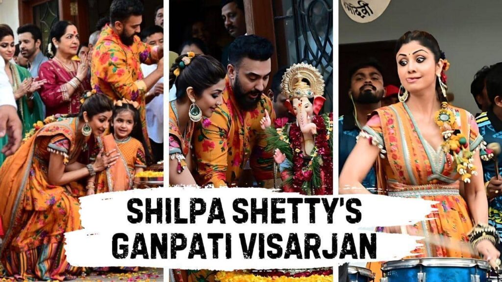 Ganpati Visarjan 2024: Shilpa Shetty Celebrates Bappa's Farewell with Dance and Joy