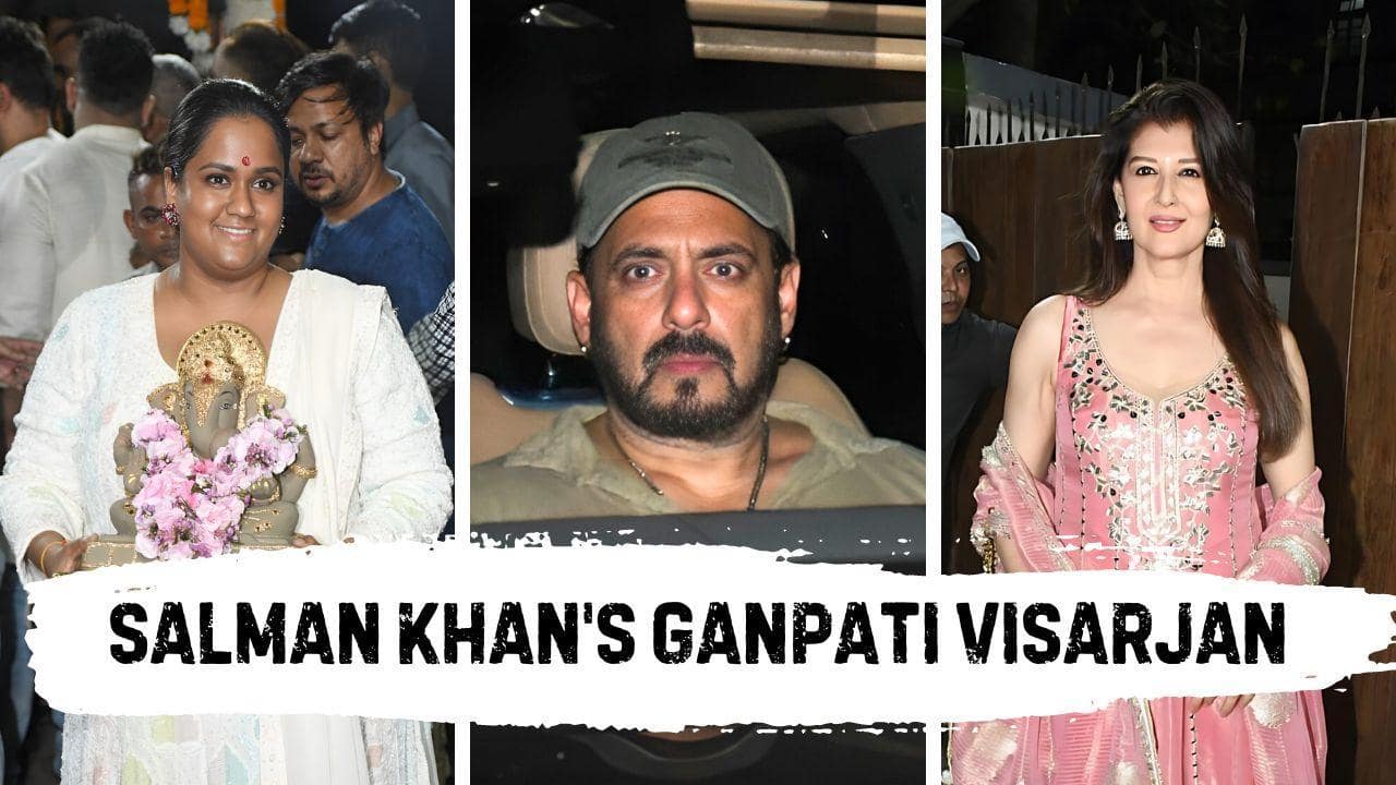 Khan Family Celebrates Bappa's Farewell with Star-Studded Elegance