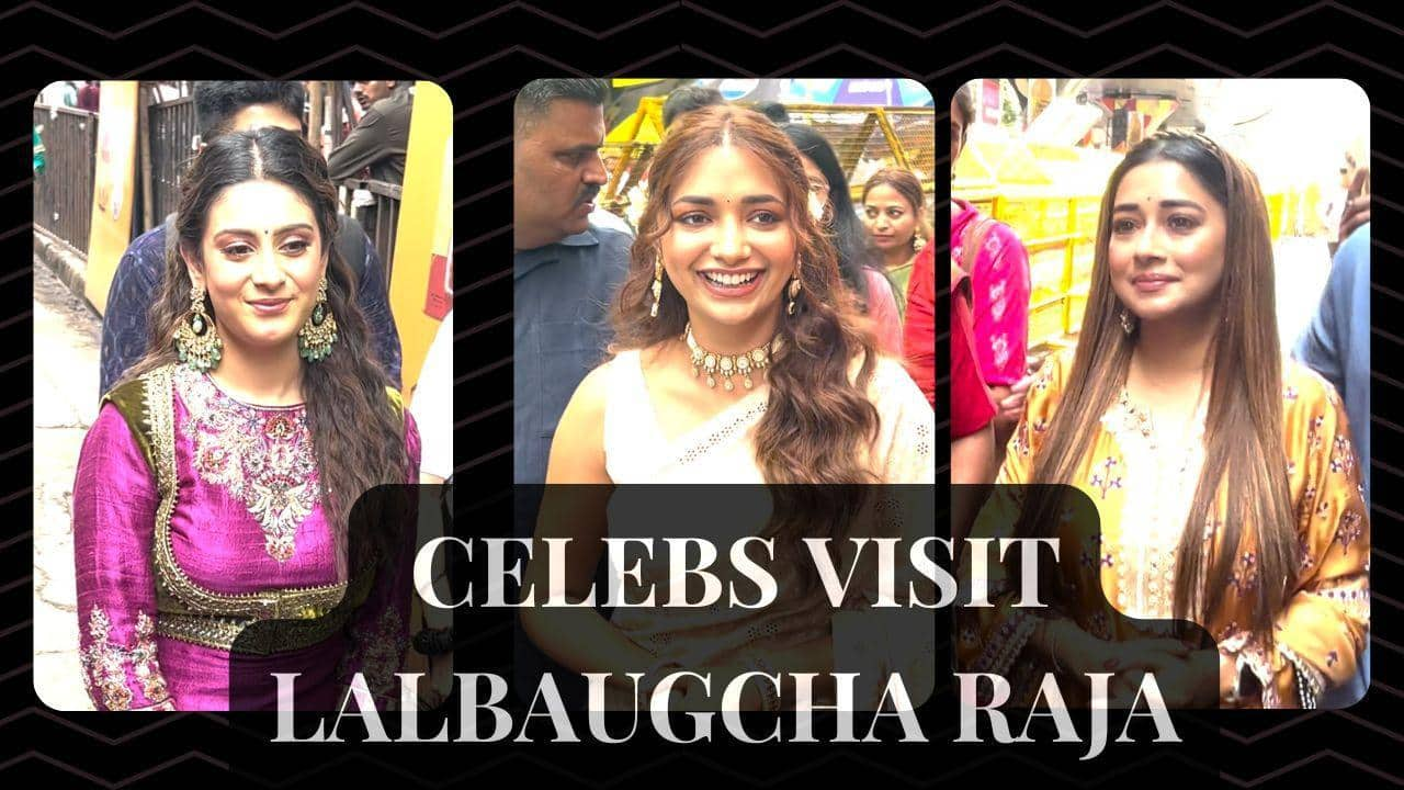 Lalbaugcha Raja: Isha Malviya, Jiya Shankar & Stars Pay Tribute