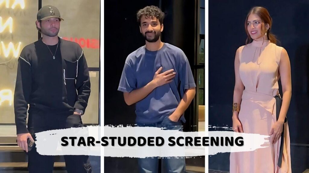 Siddhanth Chaturvedi & Raghav Juyal Shine at Yudhra Screening: Fashionable Paparazzi Moments