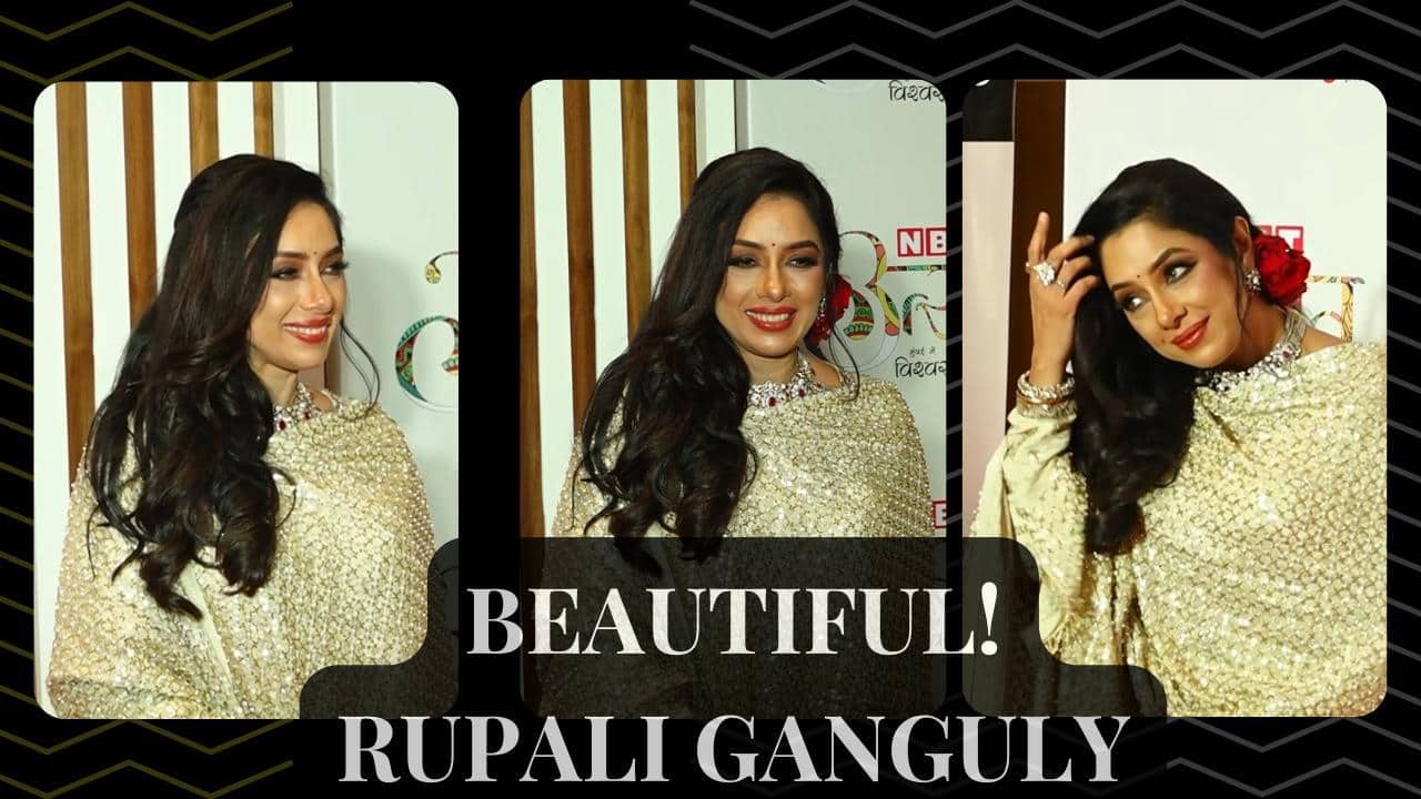 Rupali Ganguly Shines in Traditional Elegance at Anupama Event