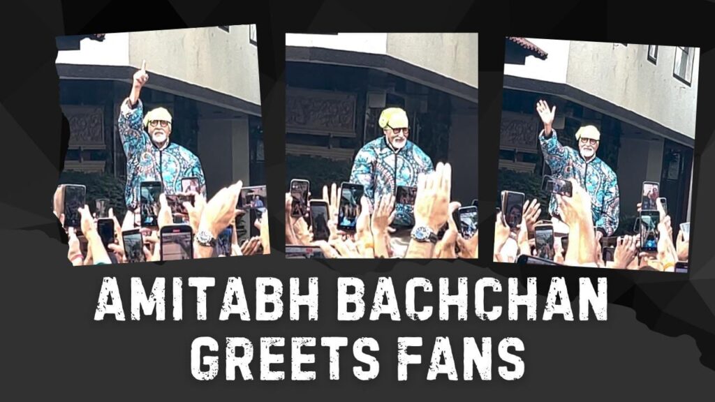 Amitabh Bachchan Charms Fans with Simple Greeting Outside Jalsa