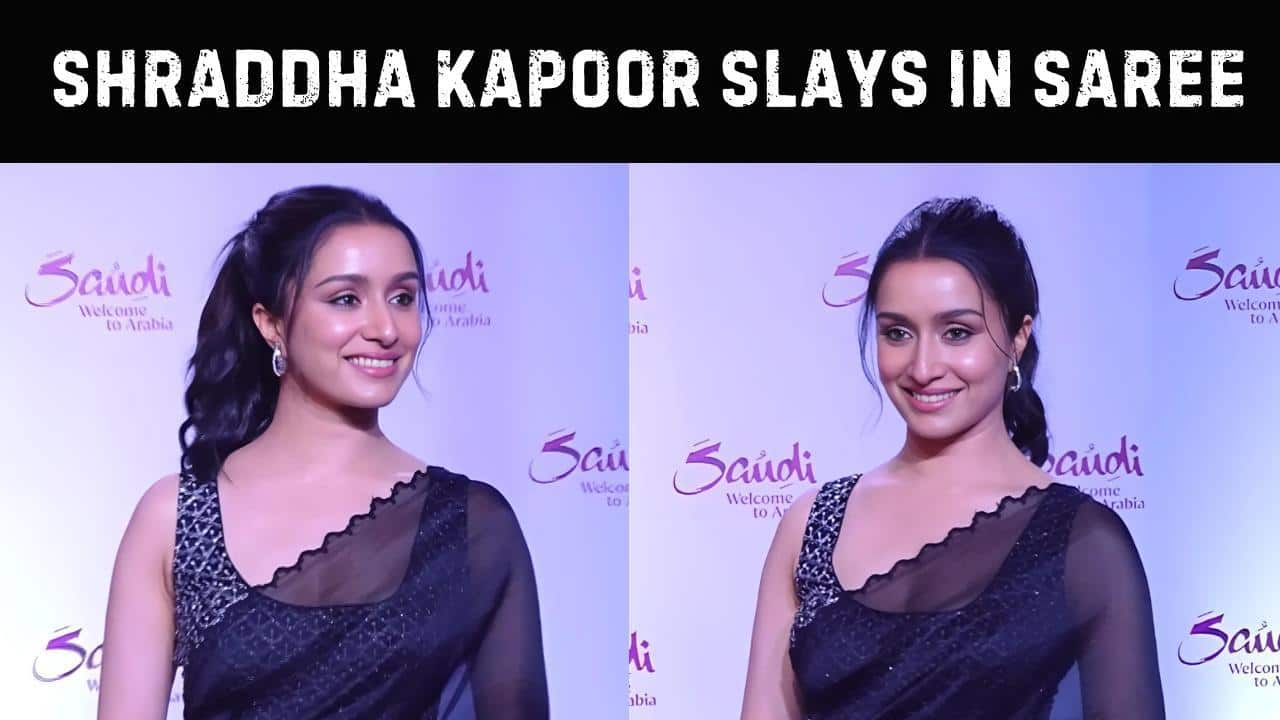 Shraddha Kapoor Stuns in Black Saree: A Royal Style That Captivates All