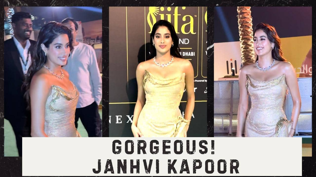 IIFA 2024: Janhvi Kapoor Shines in Stunning Golden Gown, Fans Go Wild!