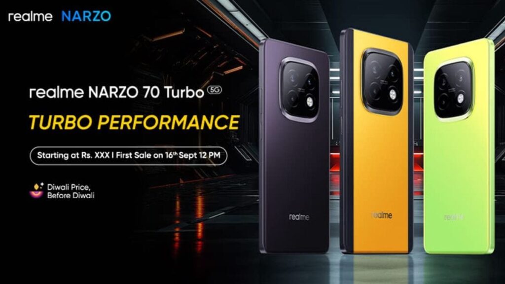 Realme NARZO 70 Turbo 5G Launch: 50MP Camera, 12GB RAM, Price Revealed!