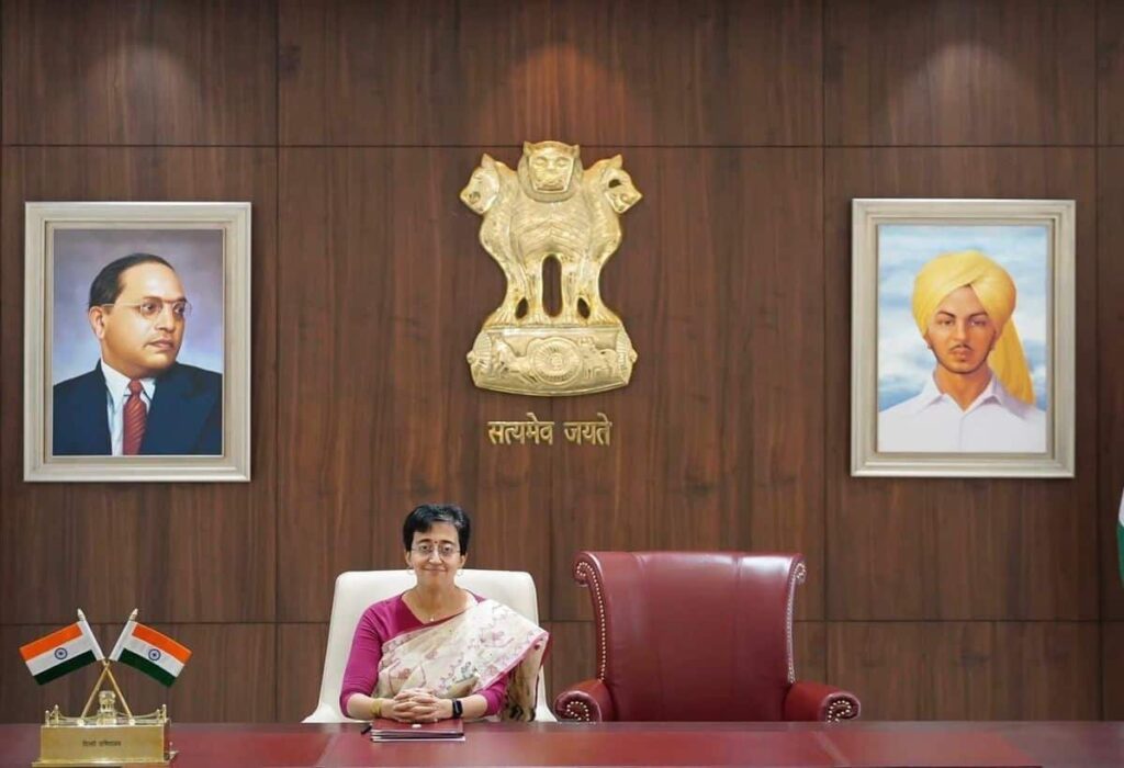 Atishi Takes Charge as Delhi's CM, Leaving Seat Open for Kejriwal