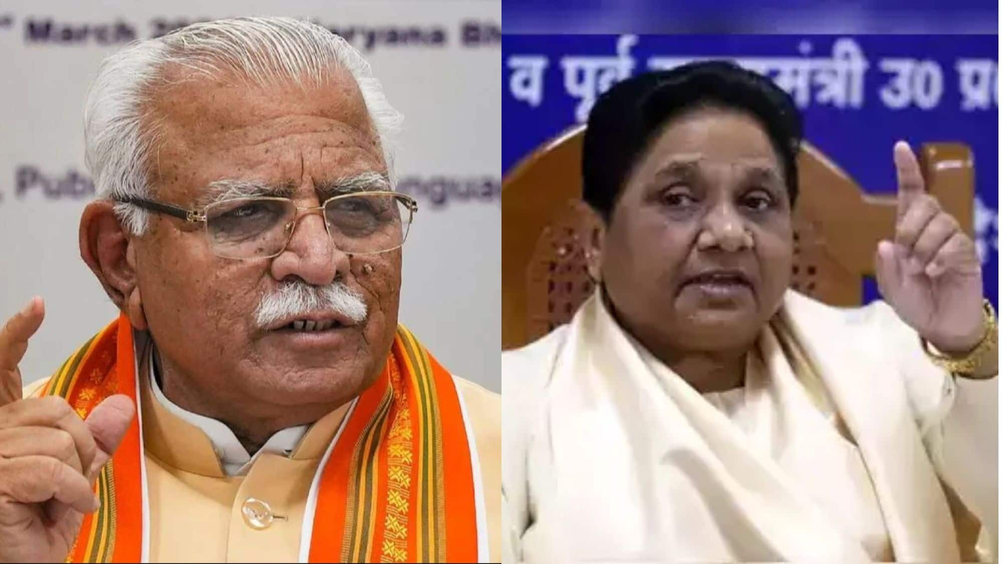 Khattar's Response to Mayawati: 'Focus on CM First, Not Two Deputy CMs' - Haryana Elections 2024