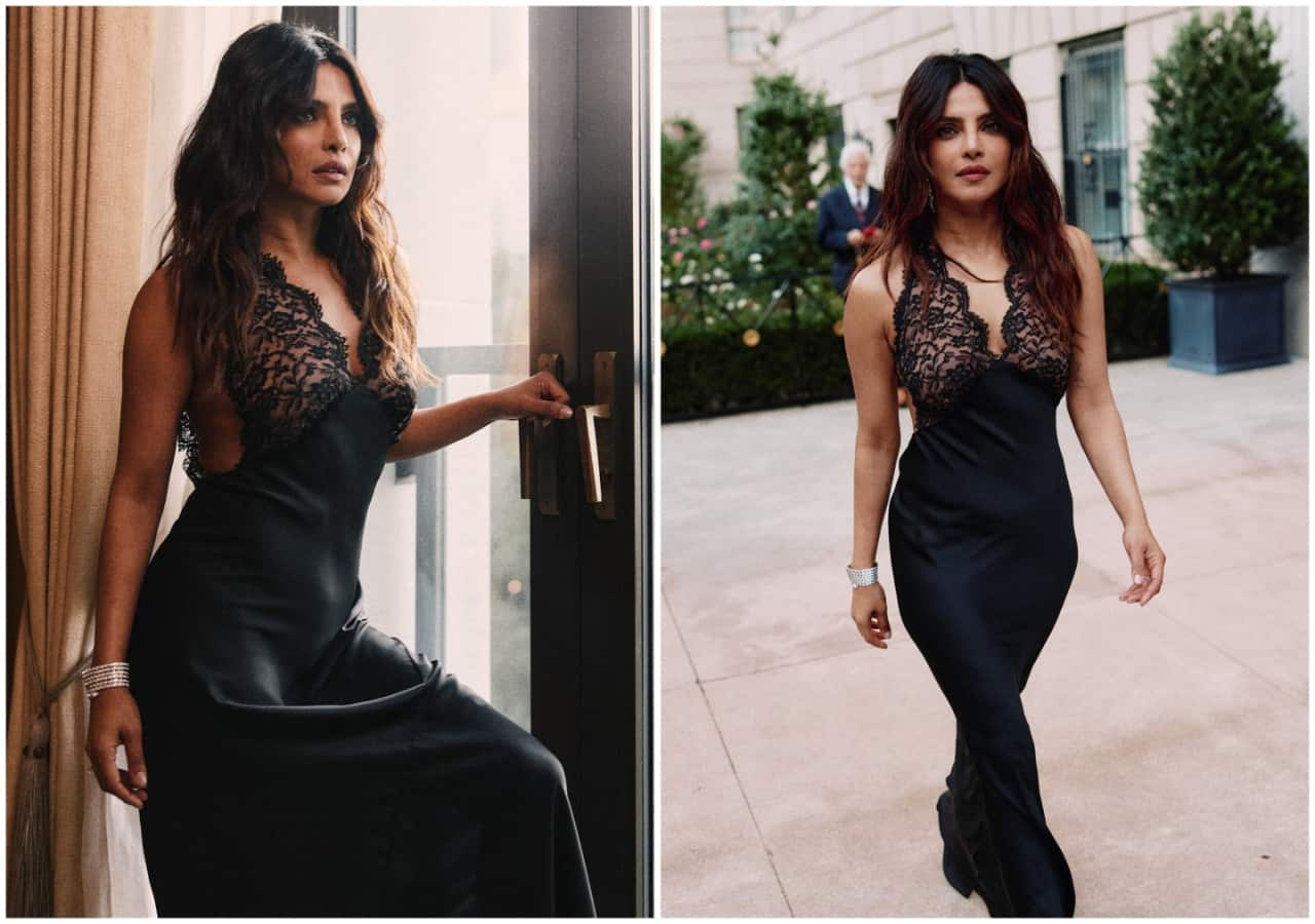 Priyanka Chopra Stuns in Lace Dress, Outshining Kim Kardashian in NYC