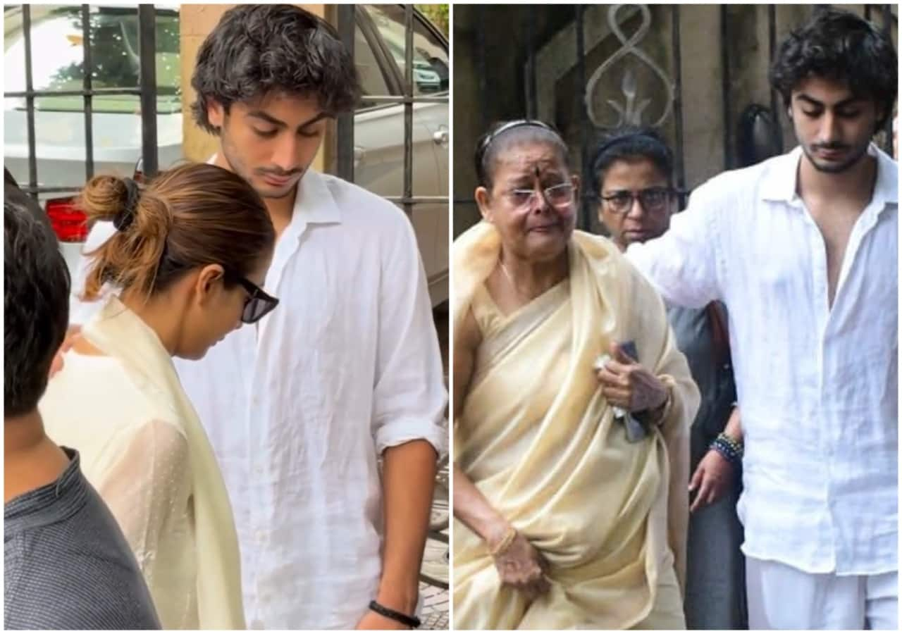 Malaika Arora's Heartfelt Moment: Son Arhaan Supports Her Before Father's Funeral