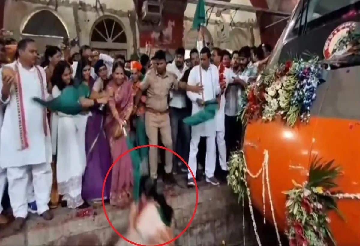 MLA Mishap: BJP Representative Falls During Vande Bharat Launch