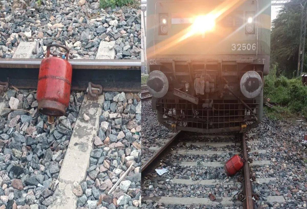 Kanpur Train Conspiracy: Gas Cylinder Discovered on Tracks, Major Accident Averted!