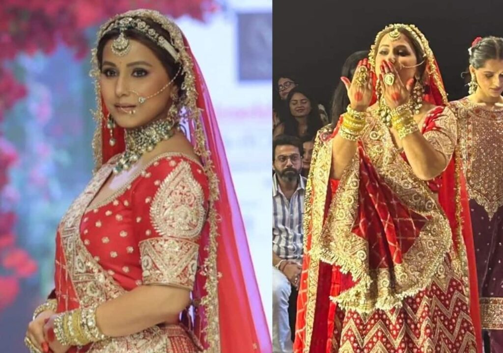 Hina Khan's Inspiring Bridal Moment in Red Dress Amid Cancer Battle: 'I Will Never Stop'