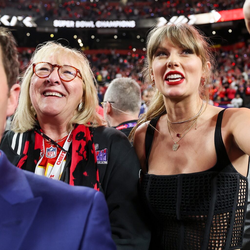 Travis Kelce's Mom Rocks Taylor Swift Tribute Hat!