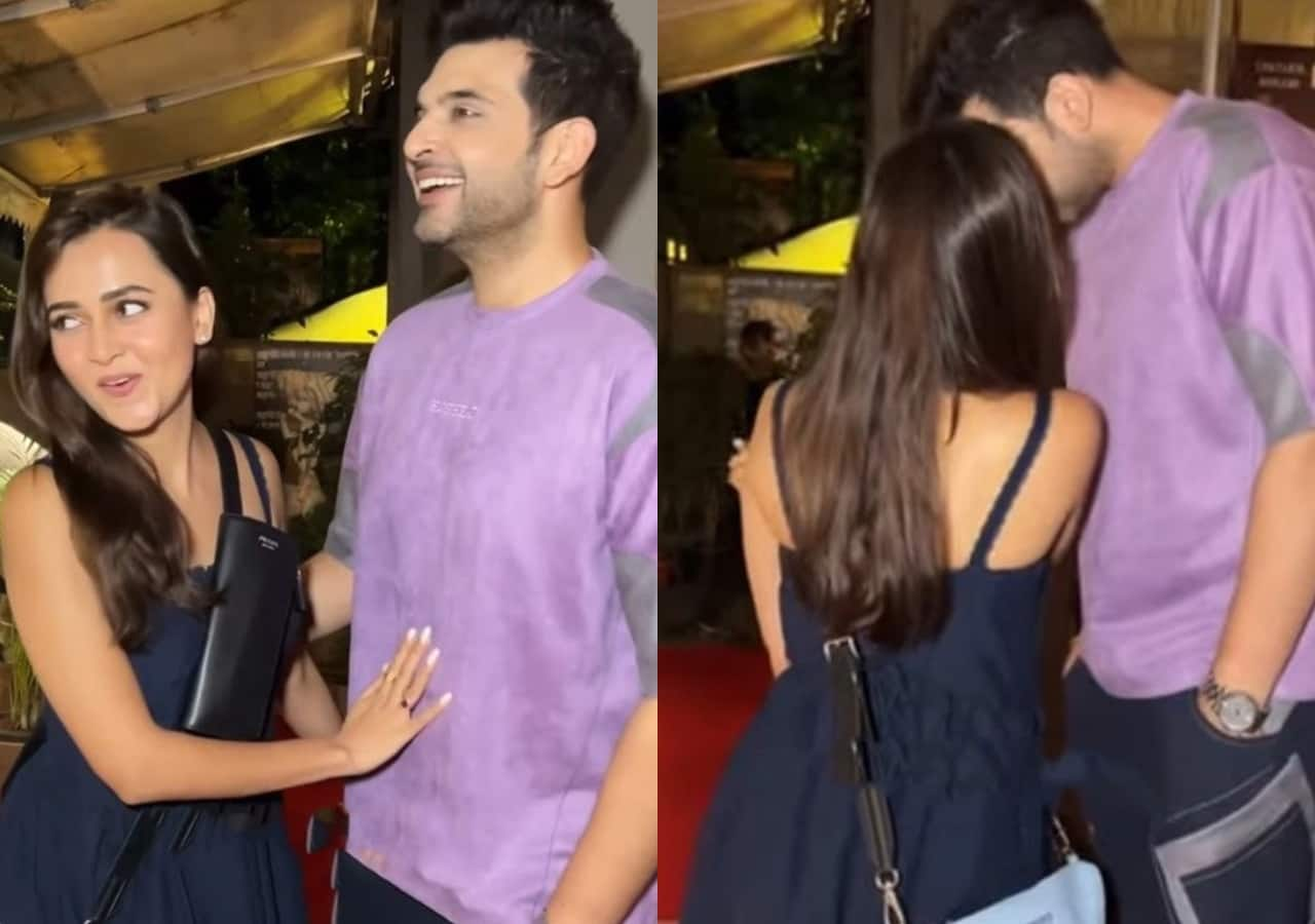 Karan Kundrra & Tejasswi Prakash's Fun Dinner Date: Fans Shield Them from Bad Luck!