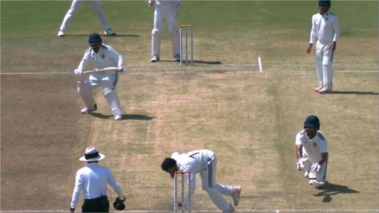 Shocking Run Out in Duleep Trophy: Watch Shreyas Iyer's Partner's Unbelievable Dismissal!