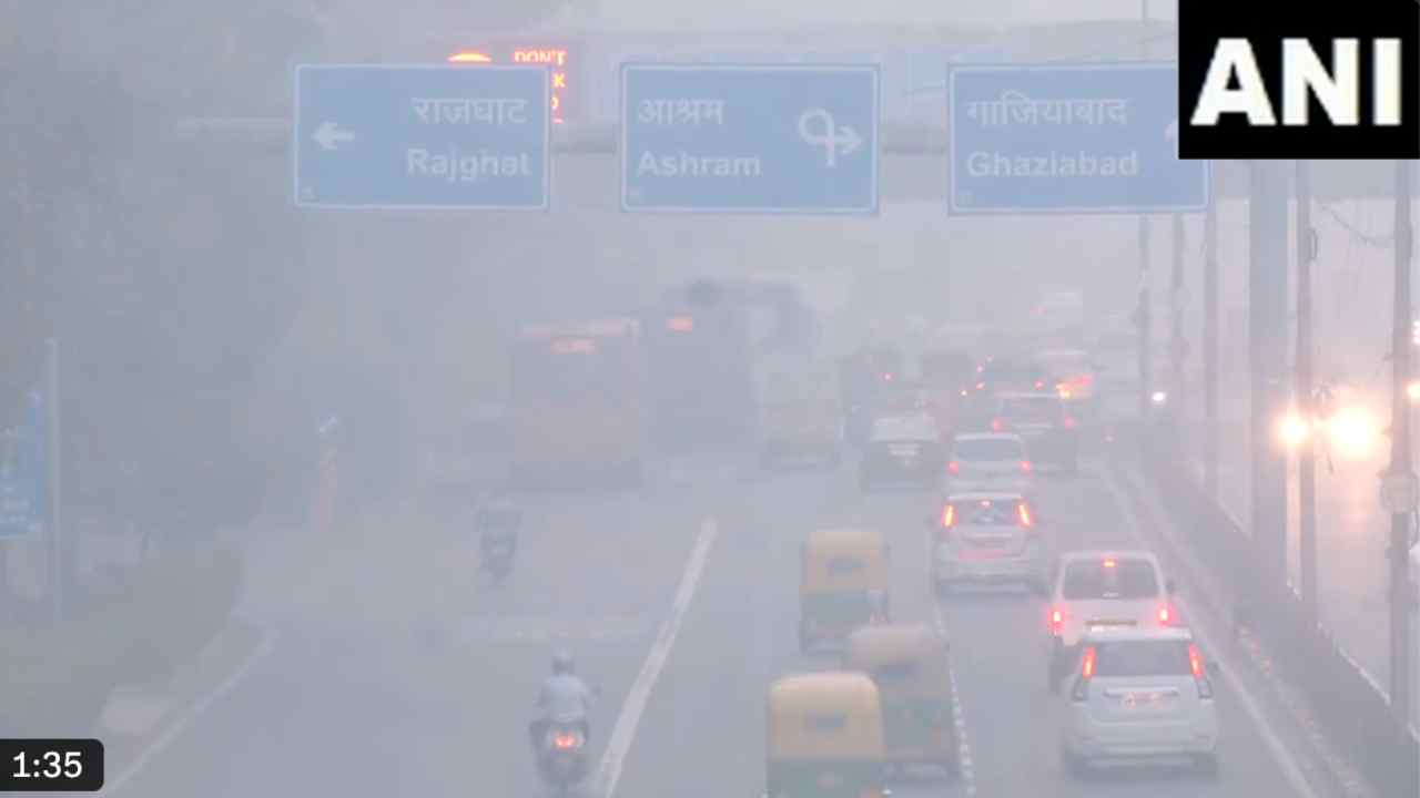 delhi weather update air quality deteriorates as aqi hits 349