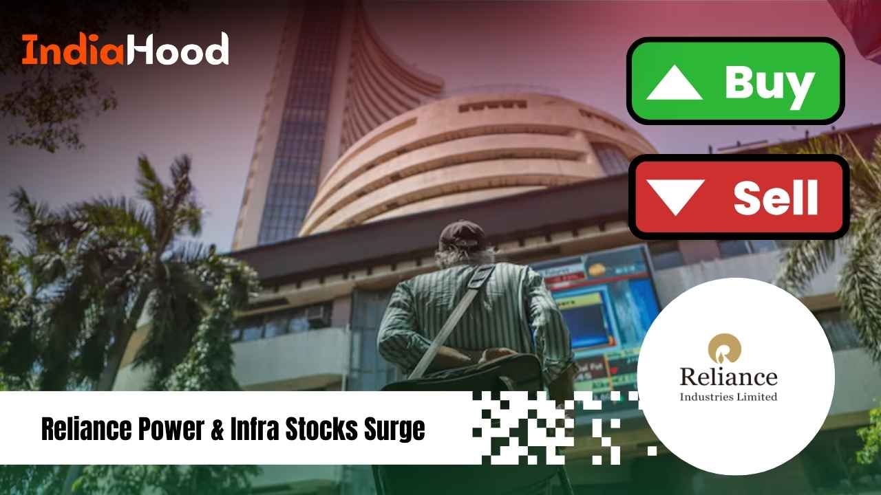 reliance power & infra stocks surge