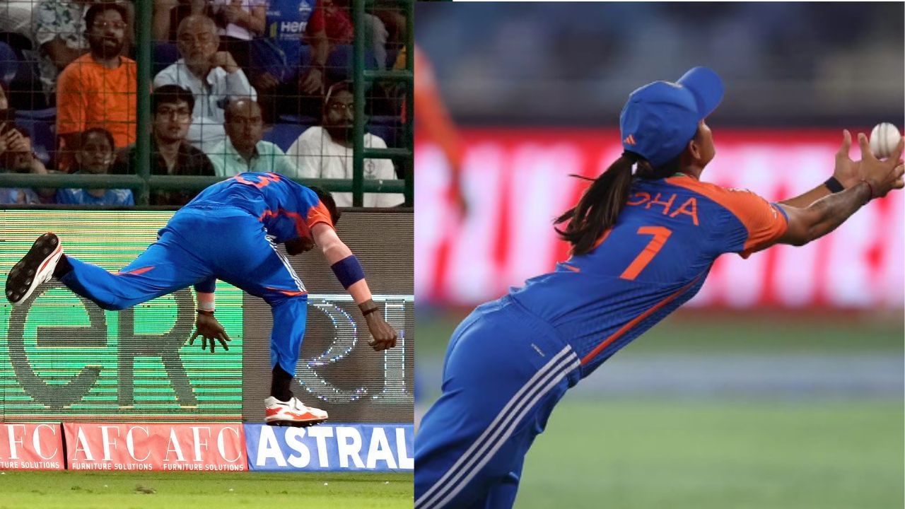 Radha Yadav's Stunning Catch Outshines Hardik Pandya's - Watch the Two Incredible Videos!