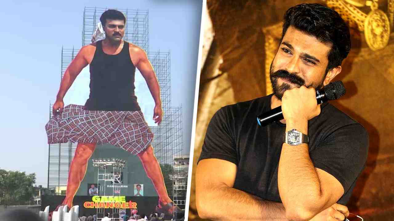 ram charan 256 foot cut out for game changer