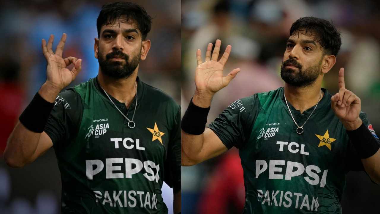 asia cup 2025 haris rauf’s controversial gesture costs him 30% match fee fine