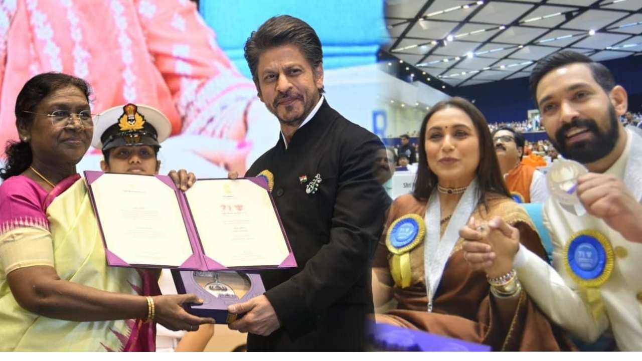 national film awards 2025 shah rukh, rani mukerji, vikrant massey gets honored by president droupadi murmu